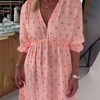 Maisy | elegantes Kleid mit Herzmuster