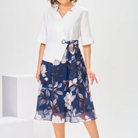 Marjorie | hochwertiges Kleid mit Baumwoll-Seiden-Mix