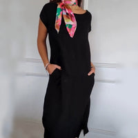 Clara | Stylisches Damenkleid mit Rundhalsausschnitt für den Sommer