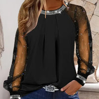 Jacky | Trendy Mesh-Pailletten-Top