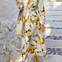 Nicel | Florales Kleid mit Laternenärmel