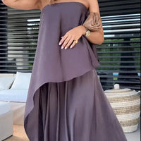 Esmee | Schickes ärmelloses Zweiteiler-Set mit Tube-Top und Rock