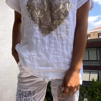 Mirabelle | Elegantes Zweiteiler-Set mit Goldprägung