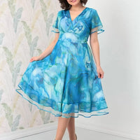 Vannesa | Stilvolles Chiffonkleid mit sanften Wellen