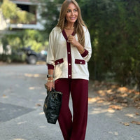 Scarly | Strick-Set mit Strickjacke und Hose