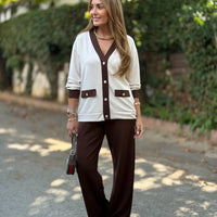 Scarly | Strick-Set mit Strickjacke und Hose