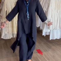 Liana | Eleganter Freizeitanzug aus Naturleinen