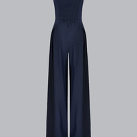 Celira | Schlanker trägerloser Palazzo-Overall