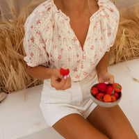 Kandace | bequeme luftige Bluse mit romantischem Blumenprint