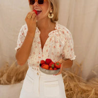 Kandace | bequeme luftige Bluse mit romantischem Blumenprint