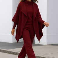 Lella | Strick-Set mit Strickjacke, Oberteil und Hose