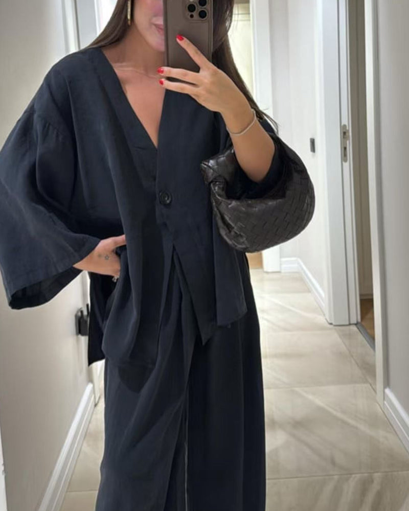 Natasha | modisches Set mit V-Ausschnitt