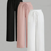 Demi | praktischer 3er-Pack Bundfaltenhosen für Damen