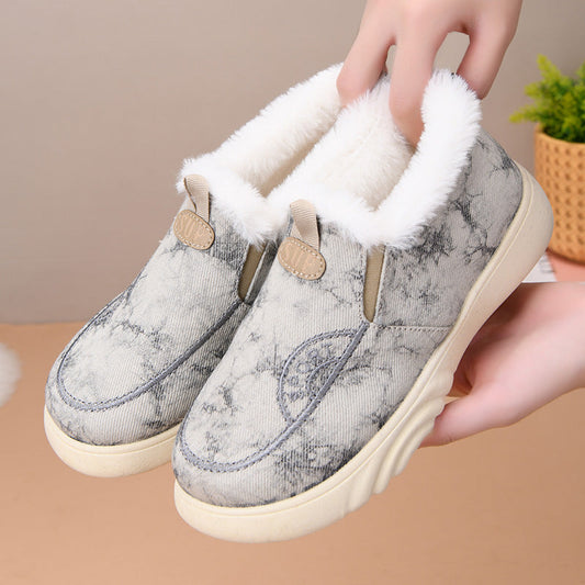 Sivia | Weiche Damen-Mokassins aus Leder und Fell