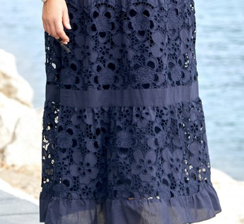 Yarra | Zeitloses langes Spitzenkleid