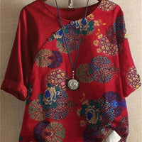 Vivienne | Feminines Kurzarmshirt mit Blumenmuster