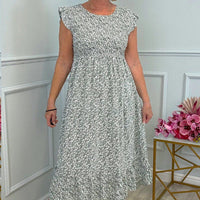 Zara | Elegante geblümte Damenkleider mit Rüschen