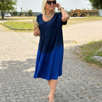 Samara | Bequemes Kleid aus Baumwolle im Batik-Stil