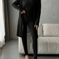 Chloe | Stilvolles 3-teiliges Set aus geripptem Strick