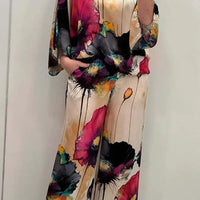 Hilda | Stylisches zweiteiliges Set für Damen mit Blumenmuster