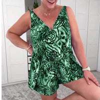 Maci | modischer Badeanzug ohne Ärmel mit Print