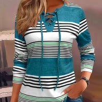 Victoria | Zeitloses gestreiftes Langarm-T-Shirt für Damen