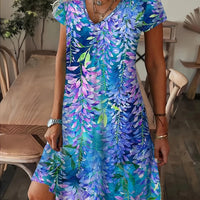 Melisa | Midikleid mit 3D-Blumenmuster