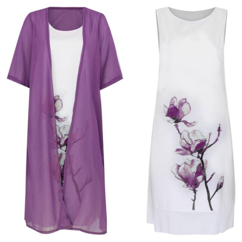 Ingrid | Stilvolles Anzugskleid mit Blumenmuster