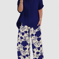 Viki | Florales Set für Frauen - Oberteil & Unterteil