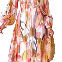 Nicel | Florales Kleid mit Laternenärmel