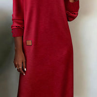 Allison™ | Stylisches Strickkleid mit V-Ausschnitt