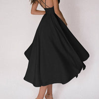 Khlea | Fließendes Maxikleid mit gekreuztem Rücken