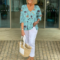 Keziah | stilvolle Bluse im floralen Design