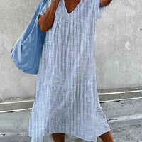 Angie | Gestreiftes Midikleid für Frauen