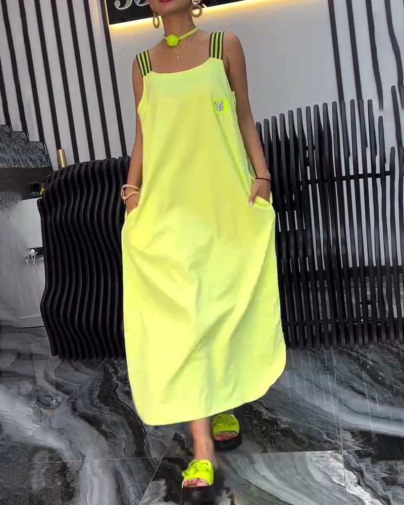 Zuri | Bequemes Kleid mit losem Schnitt und geteilten Trägern