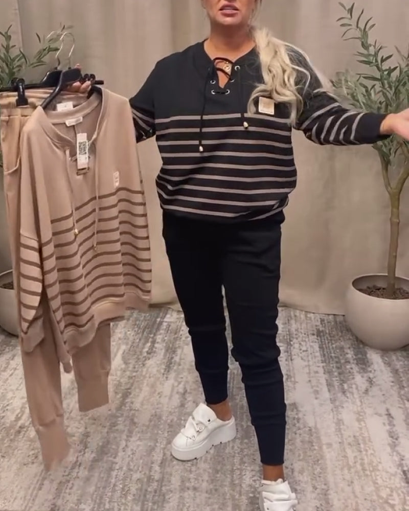 Bivia | Zweiteiliges Sport-Set mit Streifen