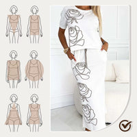 Kimberly | bequemes T-Shirt mit Blumenprint für den Alltag