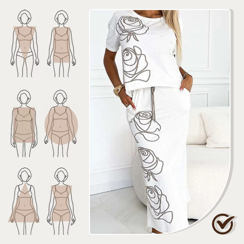 Kimberly | bequemes T-Shirt mit Blumenprint für den Alltag