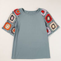 Meribeth | Häkel-Top mit Blumenmuster