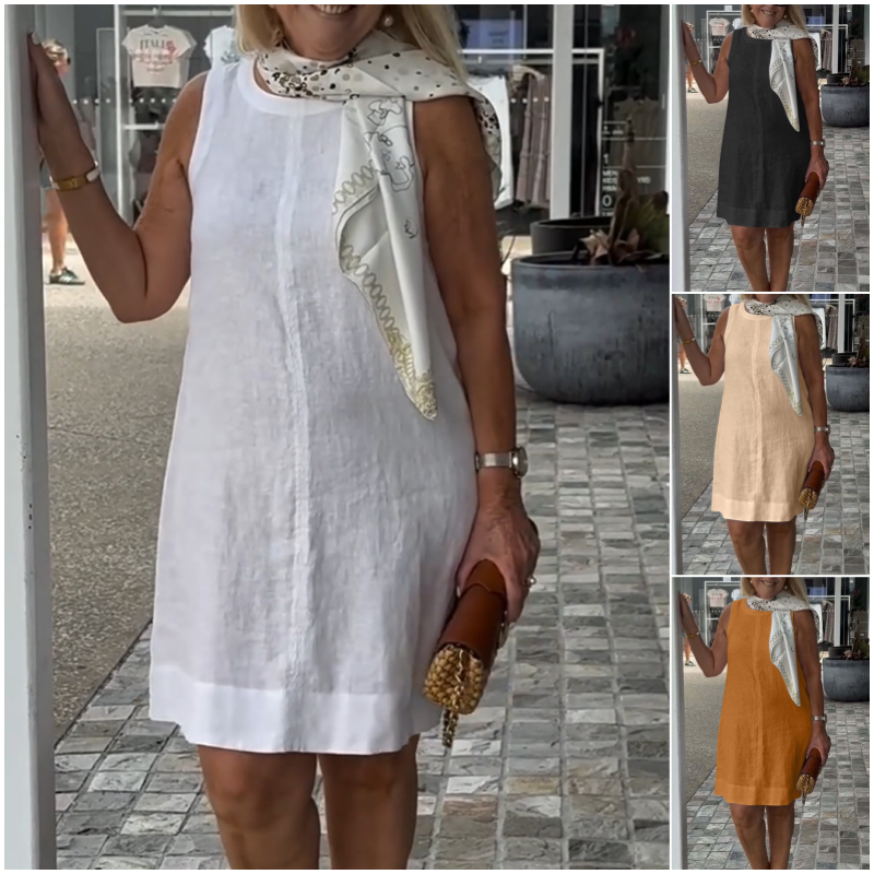 Amie | Luftiges Sommerkleid mit Rundhalsausschnitt