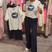 Mally | Zweiteiliges Set mit Print – Top & Hose