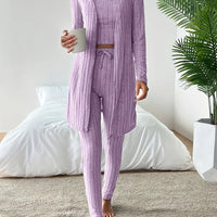 Chloe | Stilvolles 3-teiliges Set aus geripptem Strick