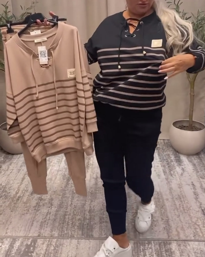 Bivia | Zweiteiliges Sport-Set mit Streifen