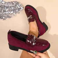 Jinna | Damen-Loafer mit Metallkette