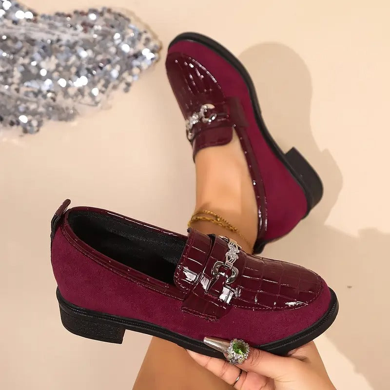 Jinna | Damen-Loafer mit Metallkette