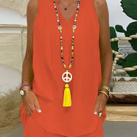 Tessa | Minimalistisches Set mit ärmellosem Design