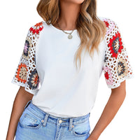 Meribeth | Häkel-Top mit Blumenmuster