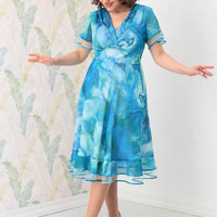 Vannesa | Stilvolles Chiffonkleid mit sanften Wellen