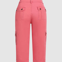 Harper | Lässige Cargohose mit halbhohem Bund und Bundfalten