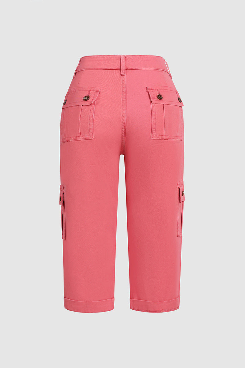 Harper | Lässige Cargohose mit halbhohem Bund und Bundfalten